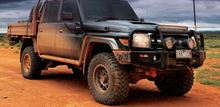 Load image into Gallery viewer, Premium Side Steps and Rails 60.3mm Tube - Landcruiser 79 series Dual Cab 11/2012 onwards SSRP019
