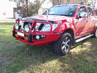 Deluxe Commercial Bull Bar - Nissan Navara NP300 2015 onwards /Pathfinder R51 STX Spain Built 2010 onwards - (Smooth OE Bumper Bar except Thai Built vehicles) BBCD042