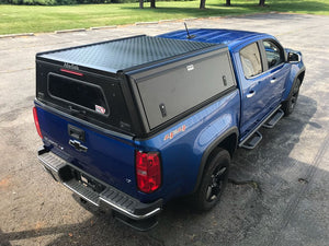 Alucab Explorer Canopy to suit Isuzu KB / Holden Colorado 2012 onwards DC Black Smooth Frd AC-C-D-IZ12-E-BS