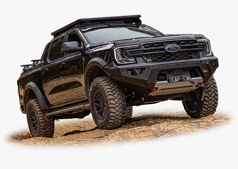 Raid B/Bar Matt Black to suit Ford Ranger MY22 onwards BBR110 – HEC 4x4