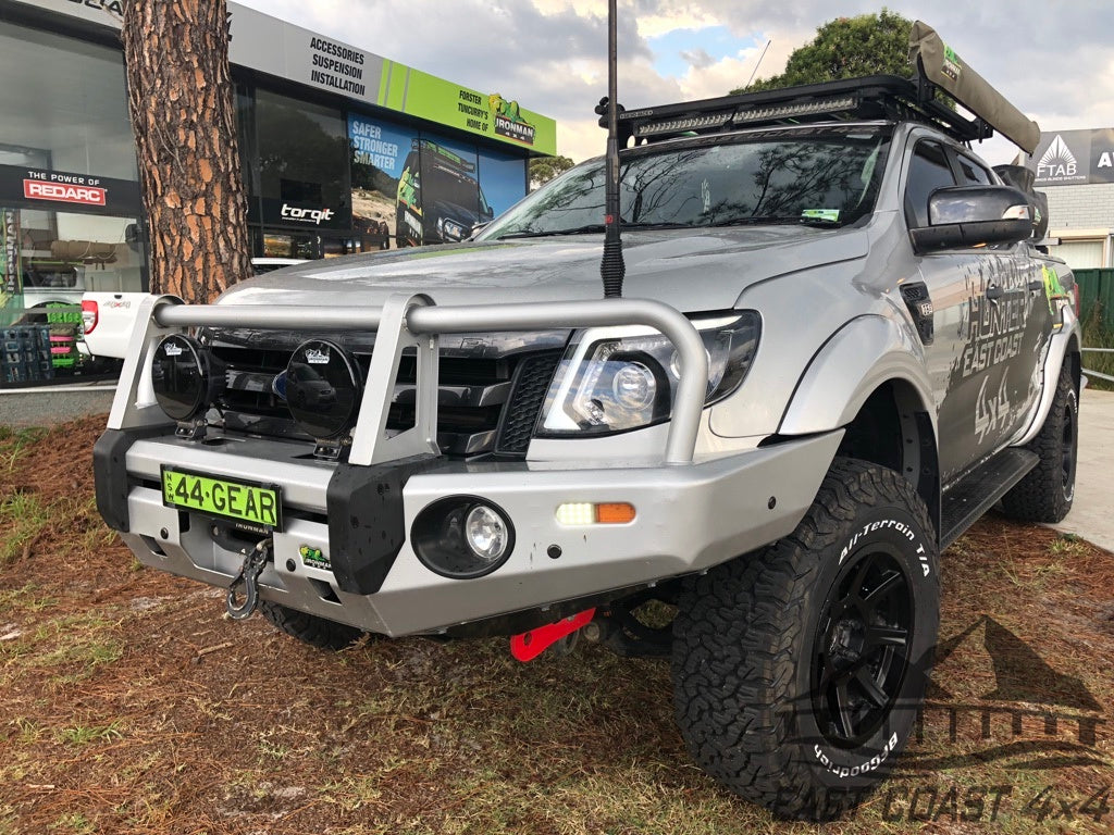 Deluxe Commercial Bull Bar - Ford Ranger PXII PXIII/Everest (With parking sensor provisions Without Tech Pack) BBCD055