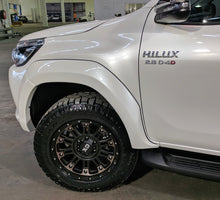 Load image into Gallery viewer, Ultra Matte Unpainted Hilux 2015 - July 2018 Wide Body Fender Flares  unpainted (COLOUR CODING AVAILABLE ON REQUEST) FFF-HLXWB-4P-UNP
