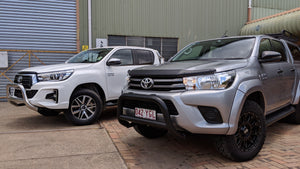 NUDGE BAR 2015- Hilux Revo / Rocco Polished Alloy 76mm  Not compatible with Front Sensors HLX15POL-NBAR-LL