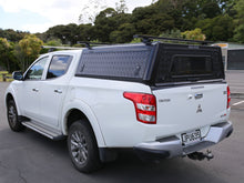 Load image into Gallery viewer, Alucab Explorer Canopy to suit Mitsubishi Triton DC 16 Black Smooth Frd AC-C-D-MI16-E-BS
