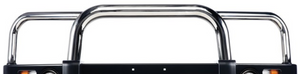 Triple Stainless Steel Loop Kit  - Triple loop bar/overriders/rubber grommets BB064-TL
