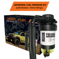 FUEL MANAGER KIT Generic W/ bracket and fittings Various  30 Micron 10mm Fittings FM801DPK