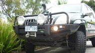Deluxe Commercial Bull Bar - Toyota Prado 120 series BBCD008